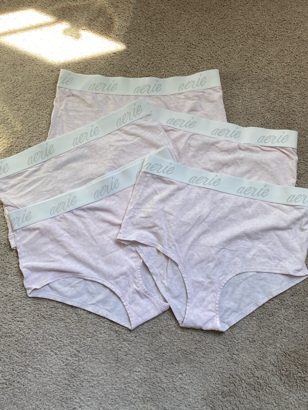 Aerie Vintage Cotton High Rise Undies, Size L, Lot of 5